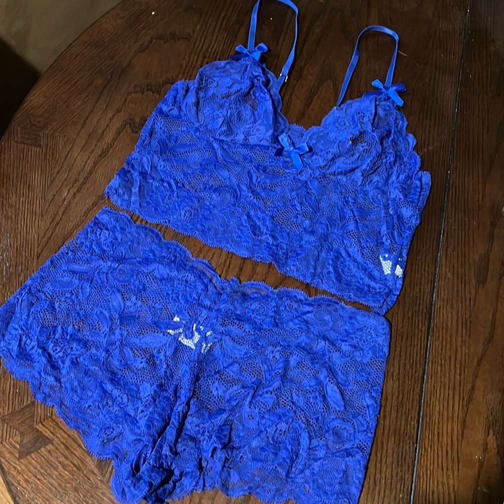 Never worn dark blue matching set